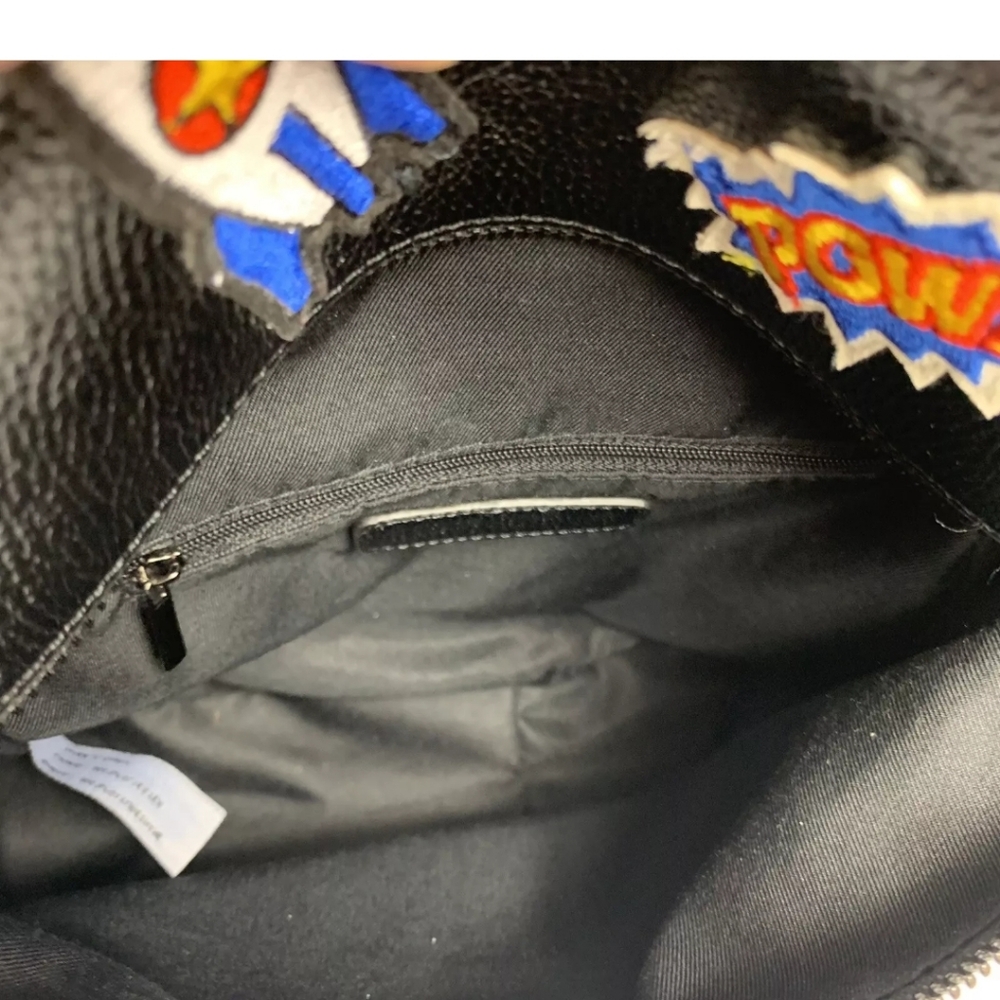 Dream Control Retro Patchwork Mini Backpack In Black - Picture 6 of 15